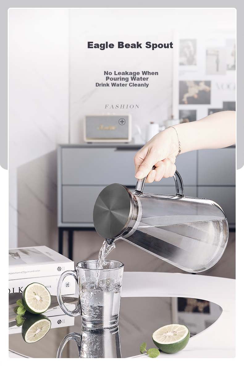 Стеклянный кувшин CRISTALGLASS Luxury, термостойкий, для горячей воды, для дома, стильная бутылка для холодной воды, чайник большой емкости
