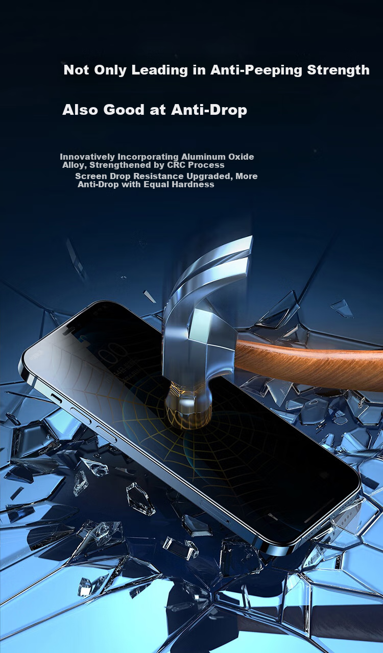 Защитное стекло BOSQING для Apple iPhone 12 Pro, антибликовое, антишпионское, противоударное, с полной защитой экрана, противоотпечаточное, с комплектом для установки