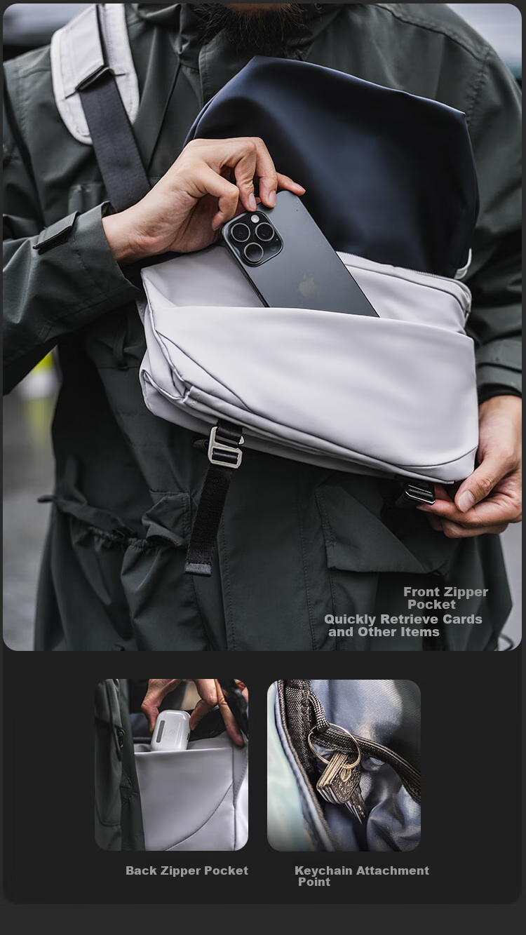 Мужская сумка GYXX Nebula 2 Crossbody, трендовая функциональная сумка через плечо, повседневная дорожная плоская сумка