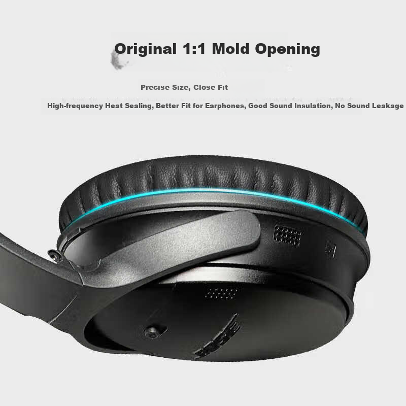 Защитный чехол KOVOL для наушников BOSE QC35/25/15, QuietComfort 35 Series, пена для ушей, серый