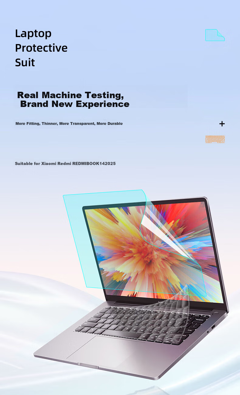 Защитная пленка для клавиатуры Jiasu для ноутбука Redmi Book 14 2025, 14-дюймовая, прозрачная, невидимая, противопылевая
