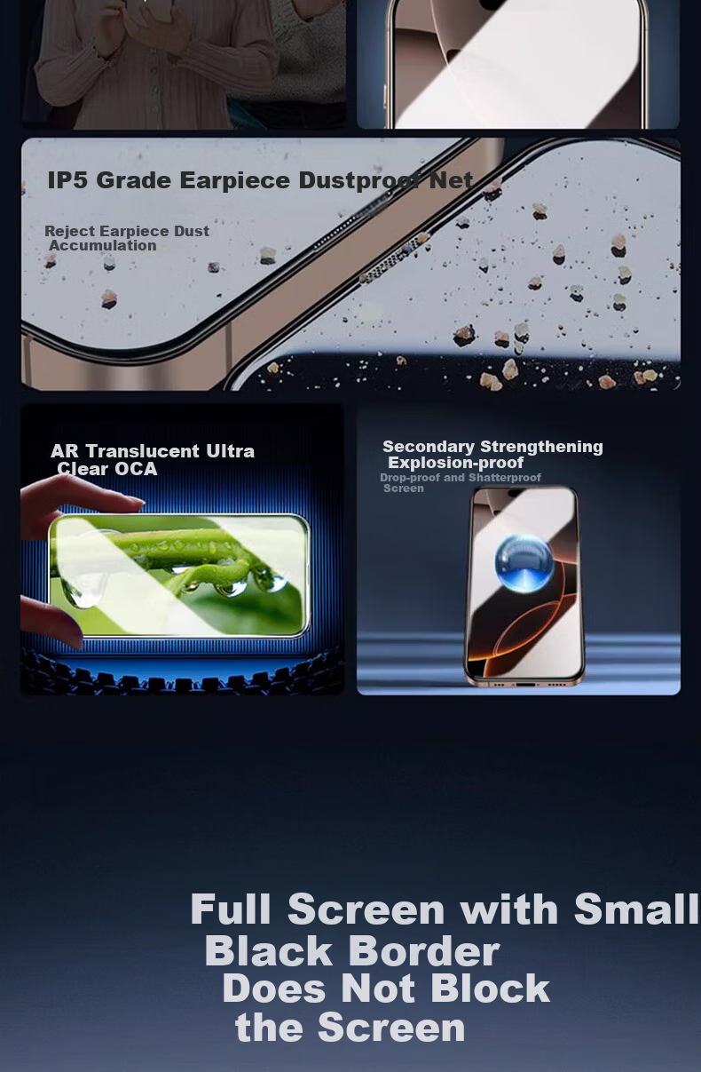 Защитное стекло Smorss для Apple iPhone 16 Pro Max, 28° антишпионское, противоударное, полное покрытие экрана, HD, 2 шт.