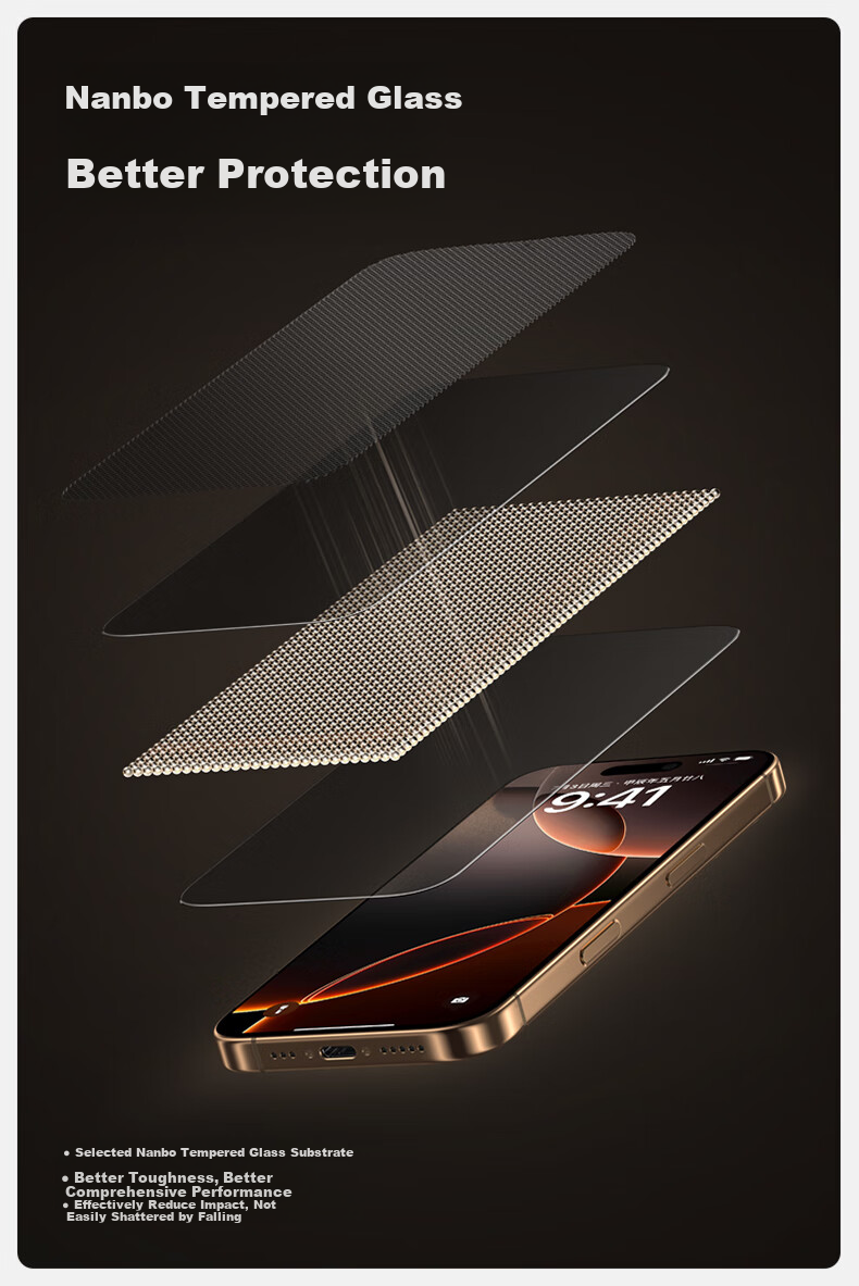 Защитное стекло SmartDevil для Apple iPhone 16 Pro Max, матовое, антибликовое, антиотпечатки, 2 шт.