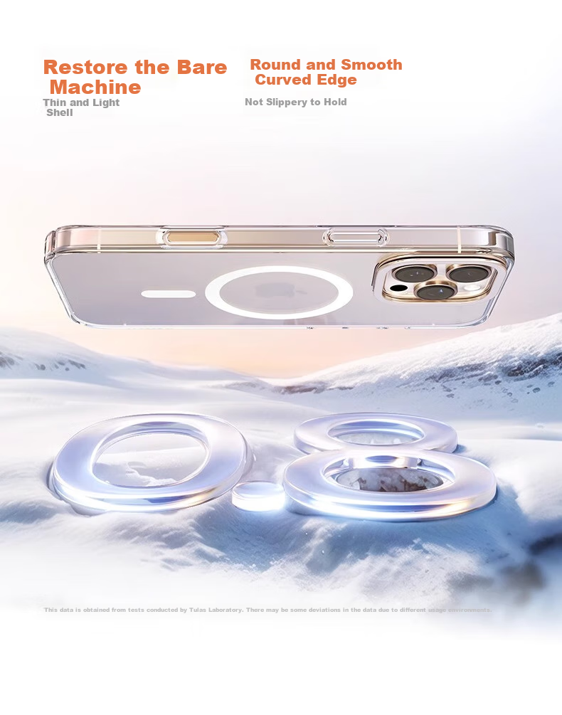 Чехол TORRAS для iPhone 13 Pro, прозрачный, ультратонкий, с поддержкой MagSafe, противоударный, с подставкой