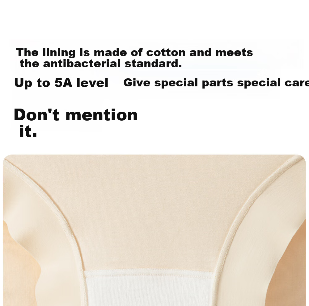 Женские трусы Guniangjia Xinjiang Long-Staple Cotton High-Waist Underwear, с легкой коррекцией живота, удлиненной ластовицей, антибактериальные, бесшовные, с высокой эластичностью, комфортные трусы большого размера