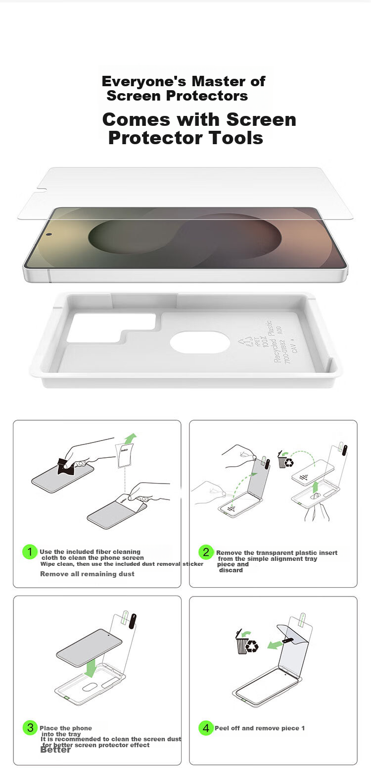 Защитное стекло BELKIN для Samsung S25+/S24+, антибактериальное, антиотпечатковое, HD Clear, противоударное, OVB049fq