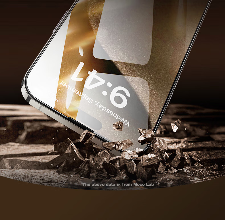 Защитное стекло MOCOLL для Apple iPhone 15 Pro Max, противоударное, антибликовое, полное покрытие экрана, HD Clear
