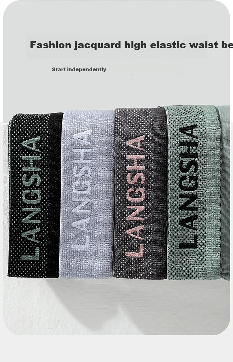Мужское нижнее белье LangSha, трусы-брифы, 5A антибактериальные, дышащие, большого размера, молодежные мужские дышащие шорты