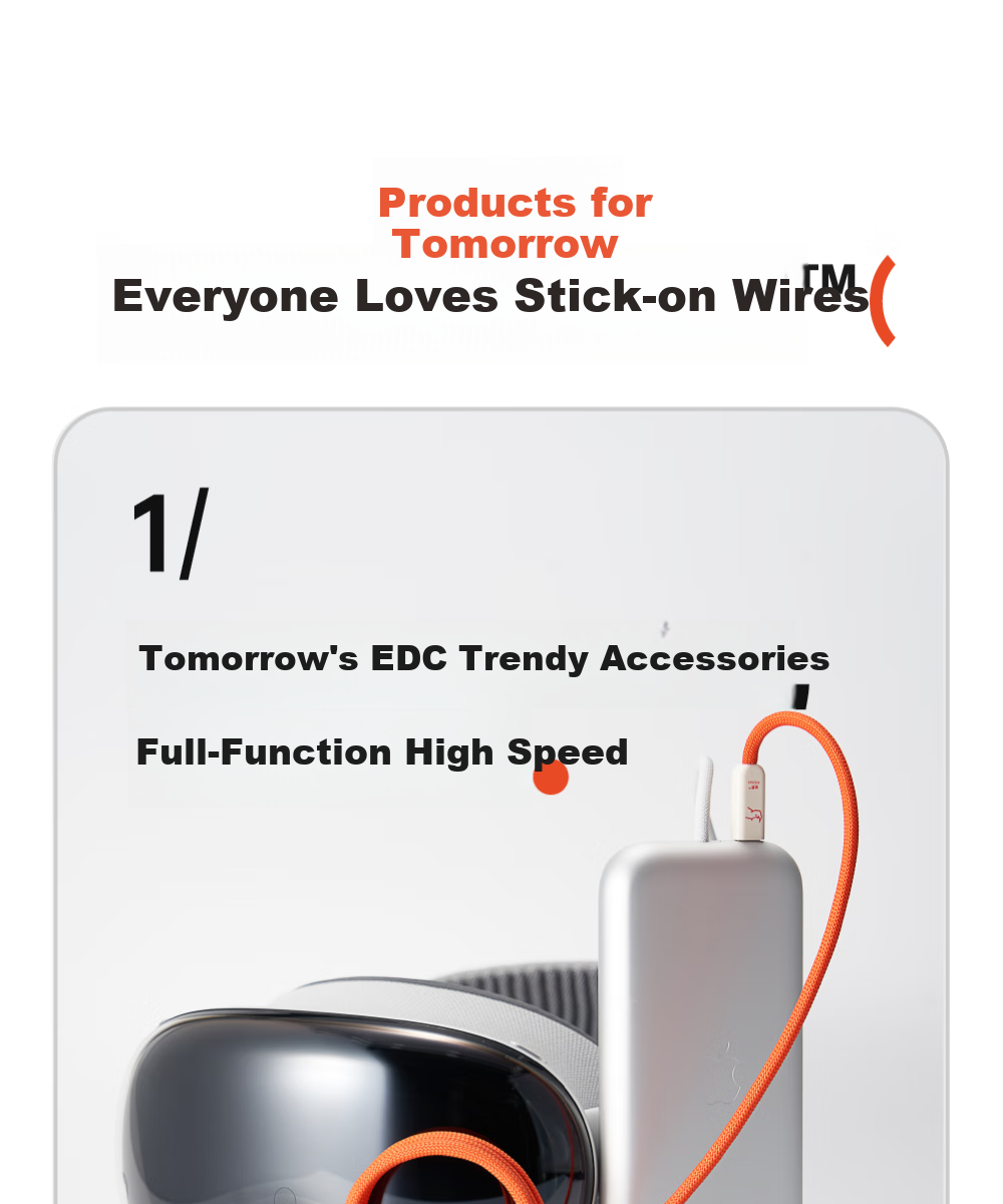 Кабель CANDYSIGN Candy Factory Thunderbolt 4 USB4 Type-C 240W 0.8м Античный синий