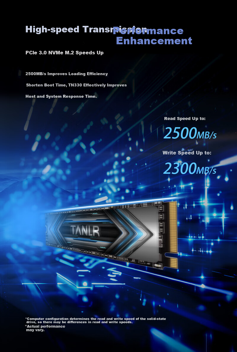 SSD накопитель TANLR TN330, 256 ГБ, M.2, NVMe, PCIe 3.0