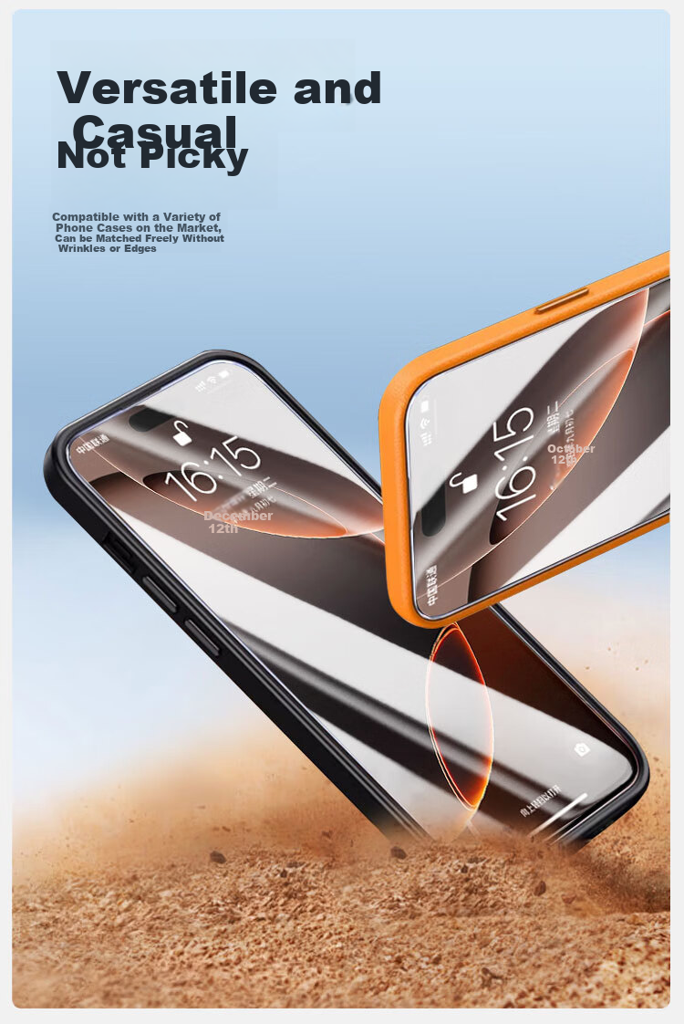 Защитное стекло Smorss для Apple iPhone 16 Pro Max, противоударное, антибликовое, полное покрытие экрана