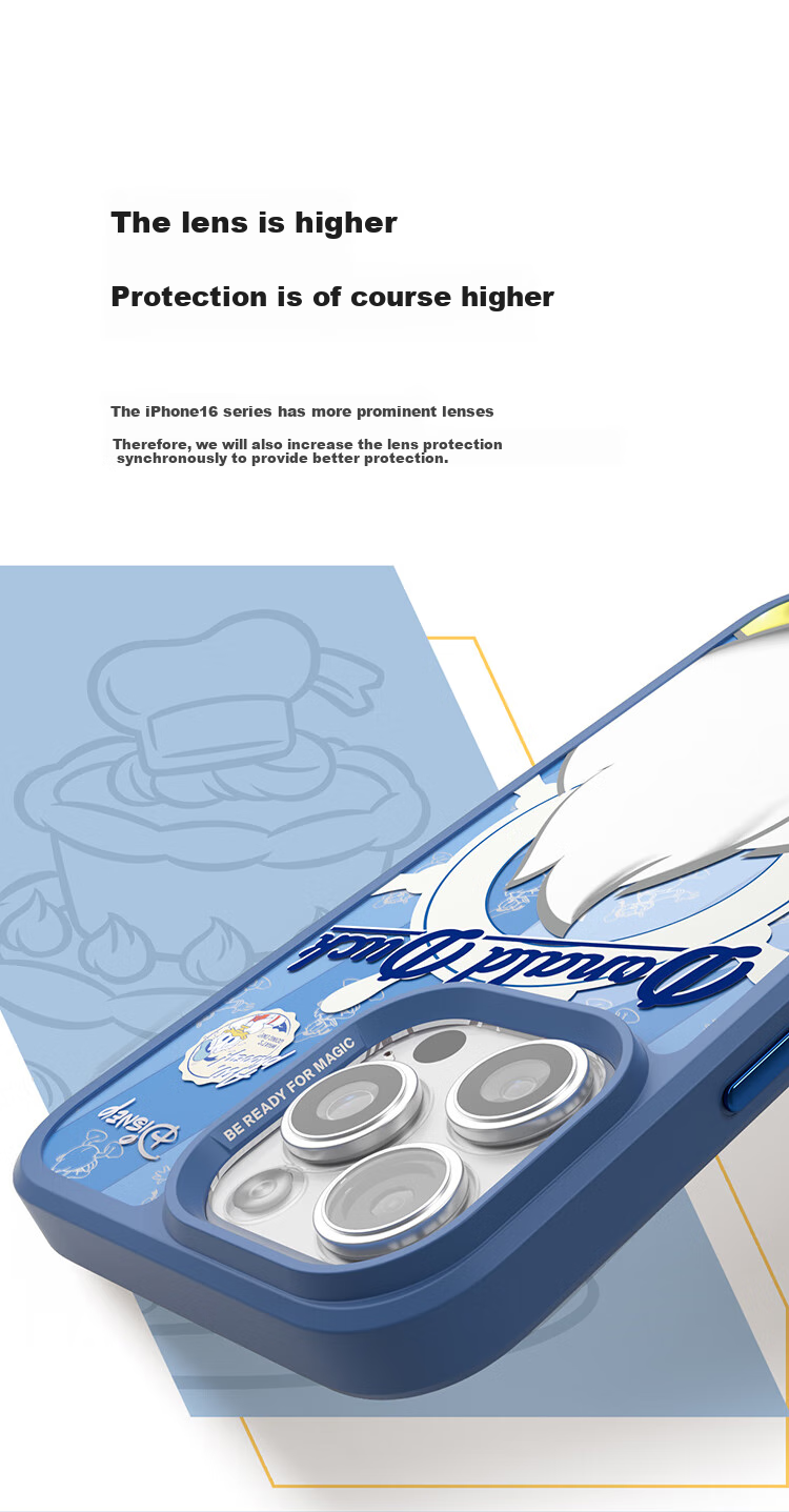 Чехол для iPhone 16 Pro BELKIN Disney Donald Duck Custom Edition, MagSafe, противоударный, TPU, оранжевый