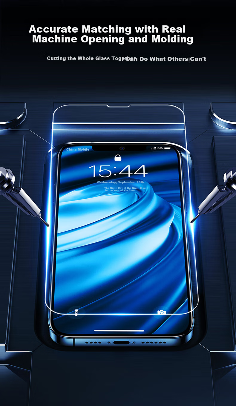 Защитное стекло LANGLING для iPhone 15, ультратонкое, противоударное, антибликовое, 2 шт.