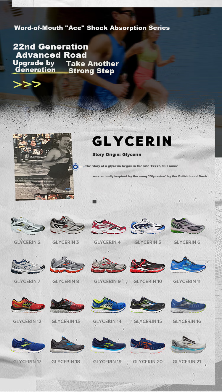 Мужские кроссовки Brooks Glycerin GTS 22 для бега, черные, размер 44.5