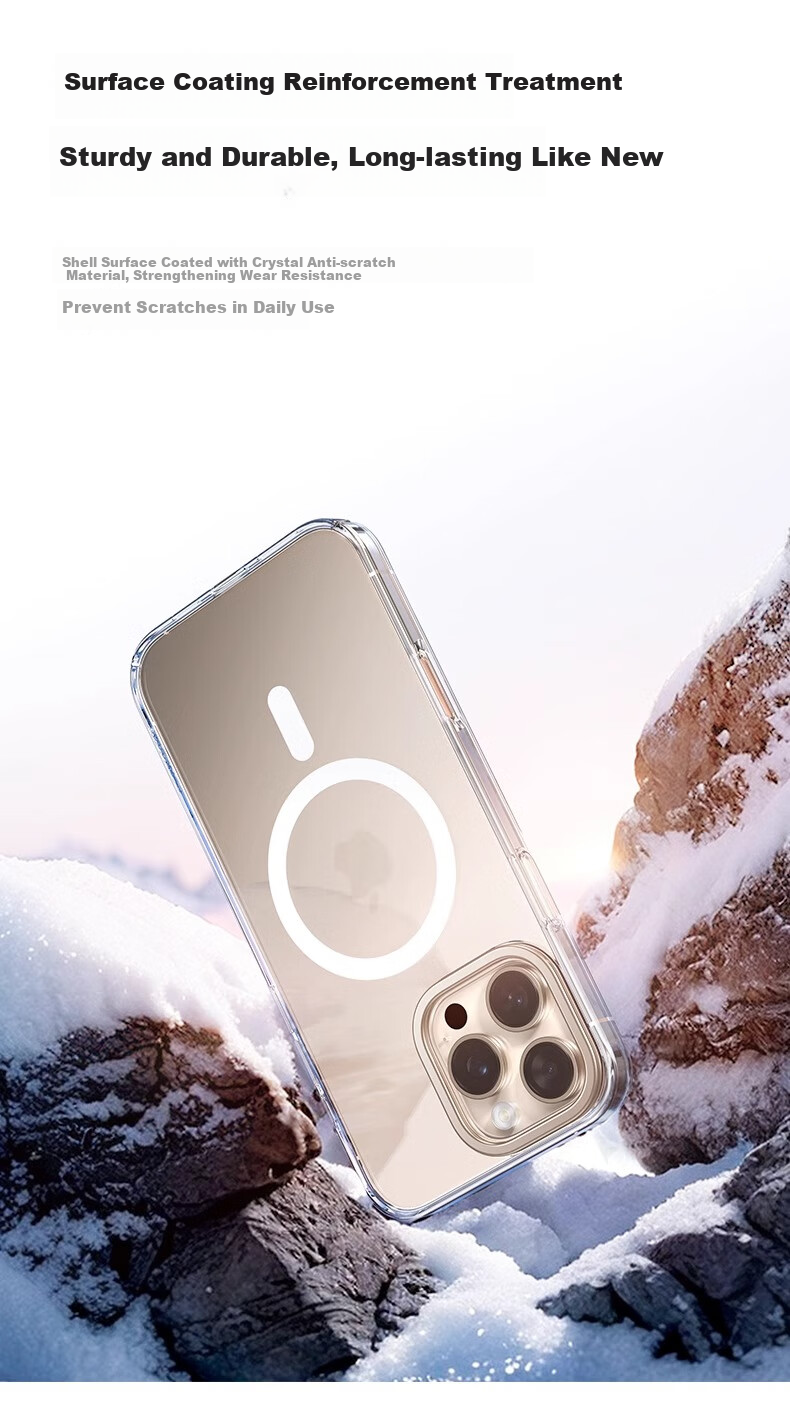 Чехол TORRAS для iPhone 13 Pro, прозрачный, ультратонкий, с поддержкой MagSafe, противоударный, с подставкой