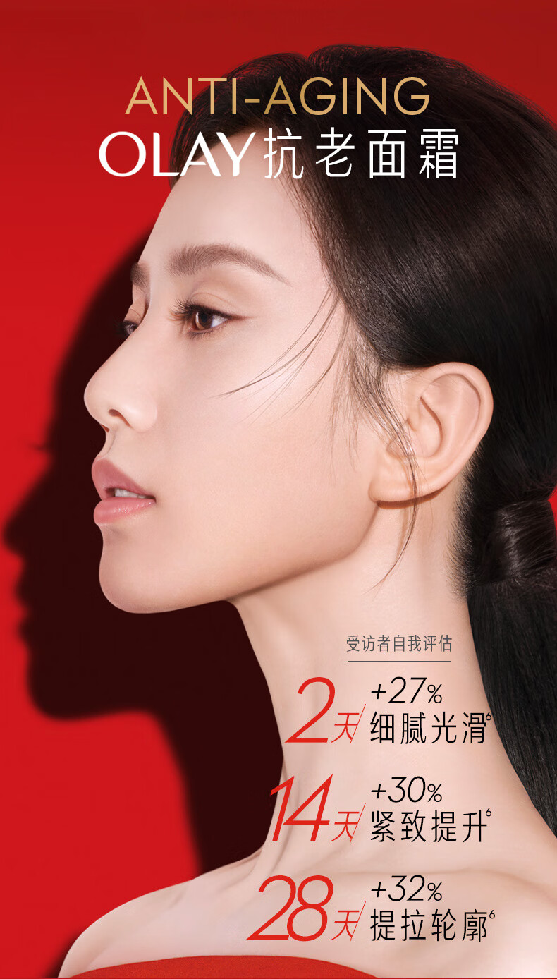 玉兰油（OLAY）超红瓶眼面礼盒（面霜50g+眼霜15g）护肤品套装生日礼物