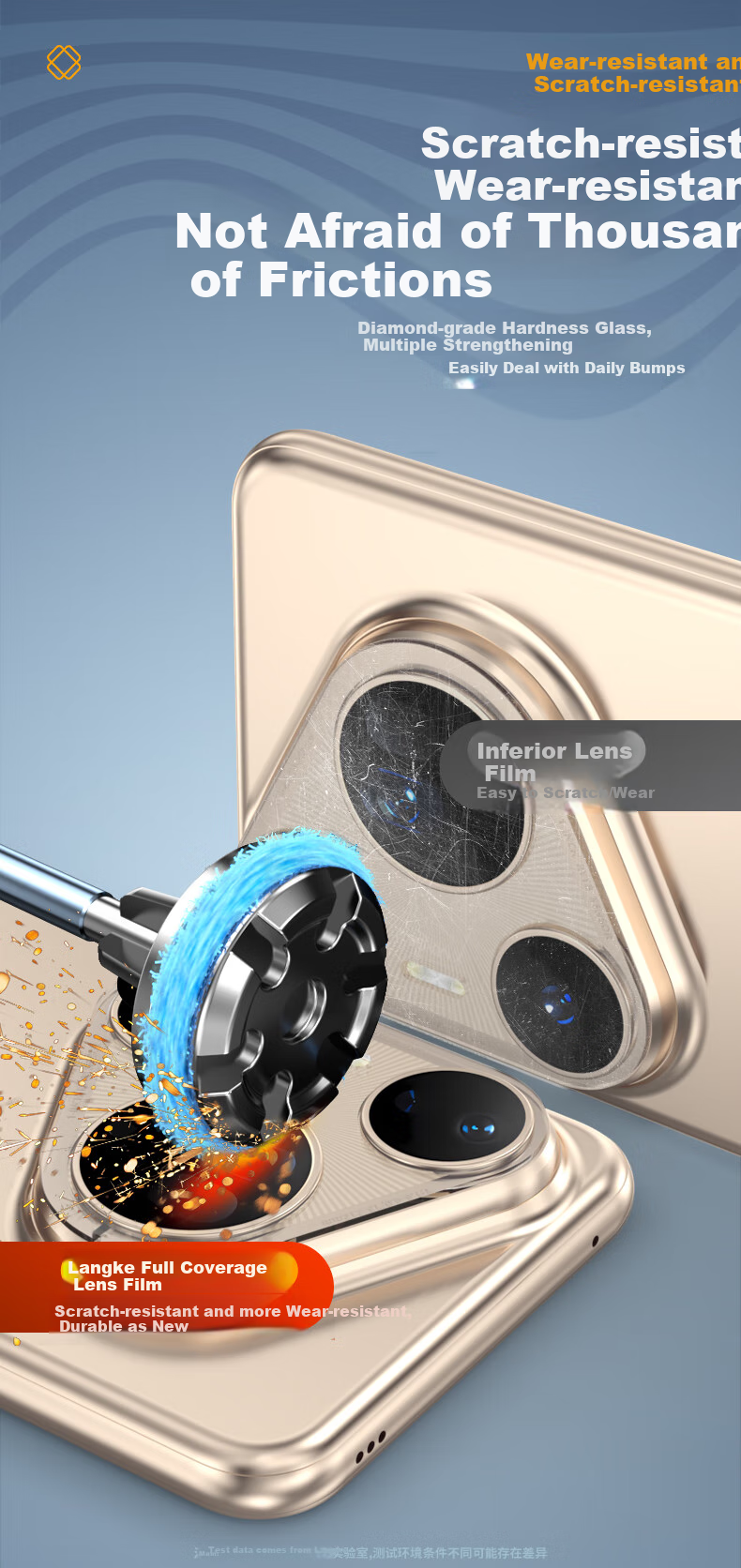 Защитная пленка LLUNC для задней камеры Huawei Pura 80 Ultra, полная интеграция, высокая четкость, устойчивость к царапинам, 2 шт. в упаковке