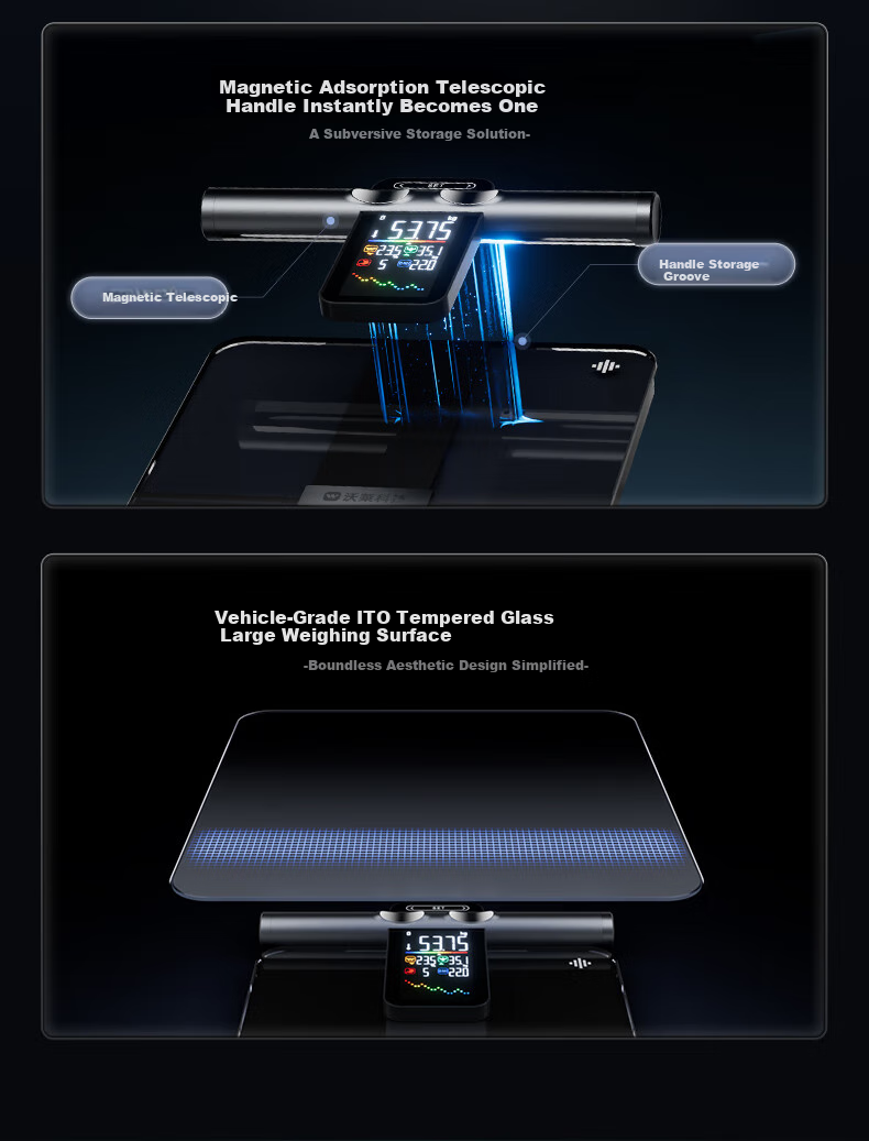 Умные весы ICOMON P7Max, 8 электродов, точные, для профессионального спортзала, мониторинг данных о здоровье, для мужчин и женщин