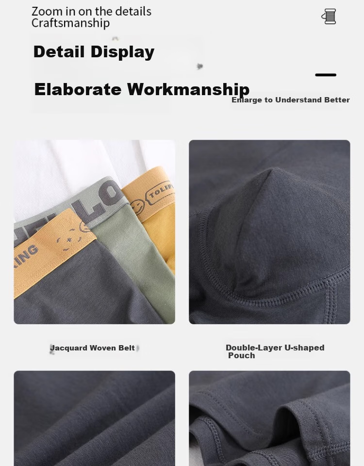 Мужские трусы JEANSWEST, боксеры из чистого хлопка, большого размера, 4 шт.
