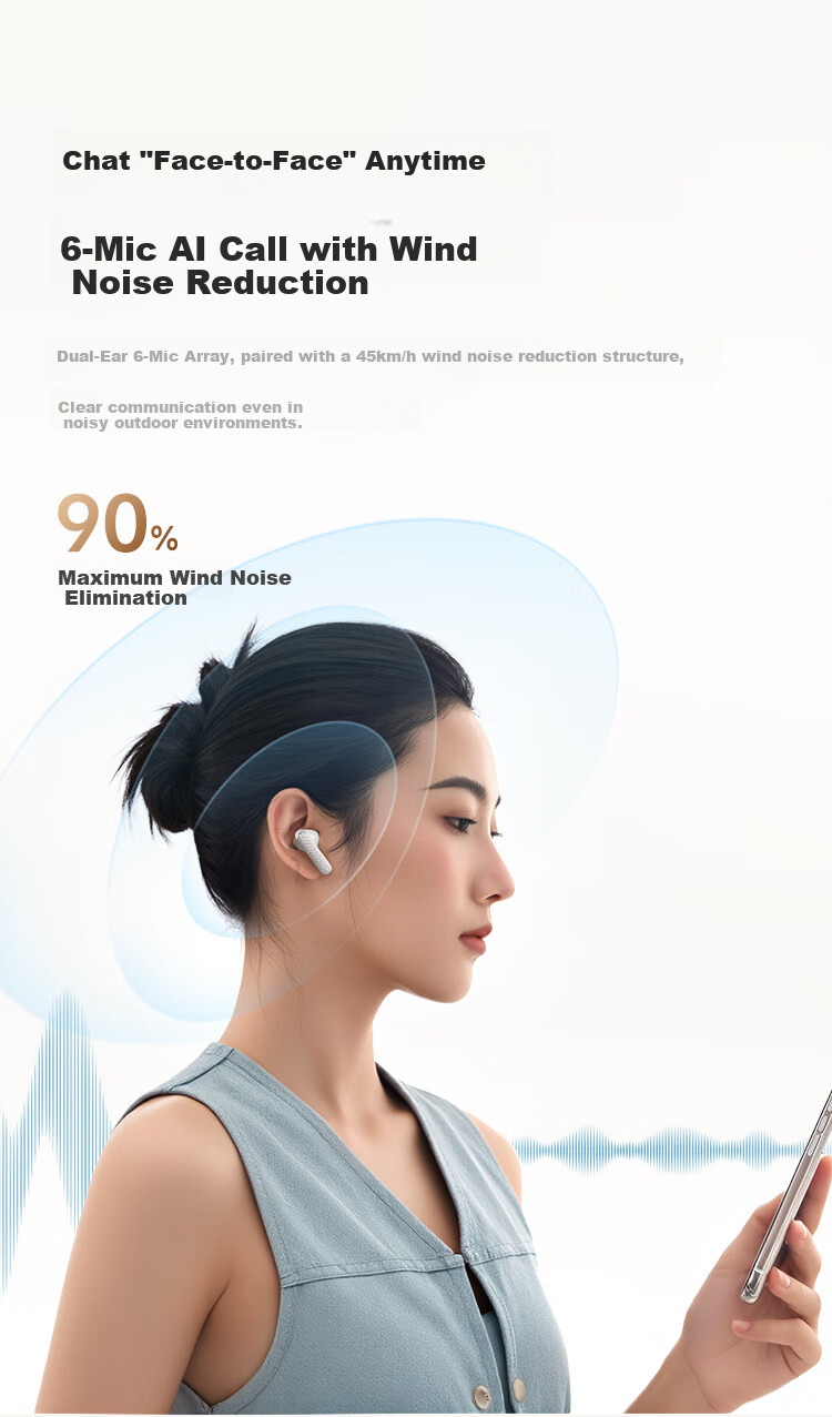 Беспроводные наушники QCY Buds ANC с активным шумоподавлением, True Wireless Bluetooth, 45 дБ, защита от шума при звонках, низкая задержка для игр, спортивные, совместимы со всеми смартфонами, цвет "Каменный Серый"
