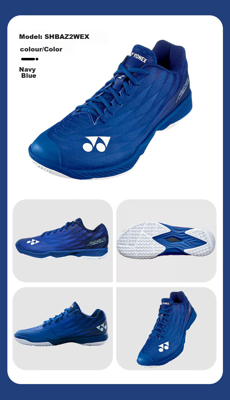 Кроссовки для бадминтона YONEX SHBAZ2WEX, мужские, широкие, темно-серые, размер 37