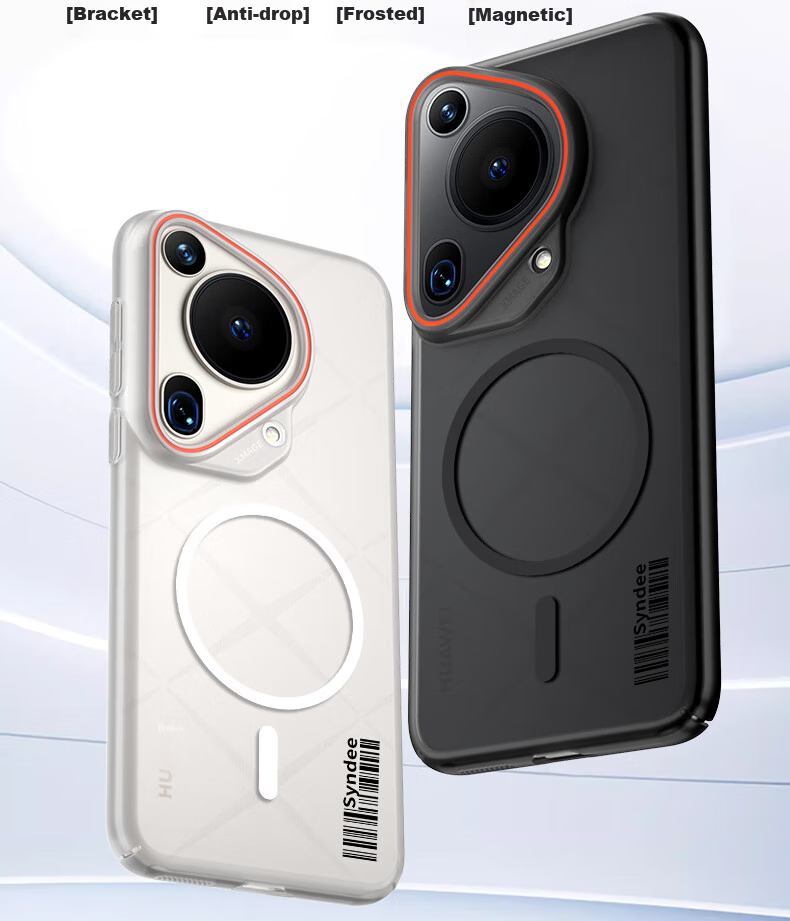 Противоударный чехол Baozou для Huawei Pura70 Ultra, прозрачный, с магнитным креплением, тонкий, матовый, с защитой от падений и отпечатков пальцев