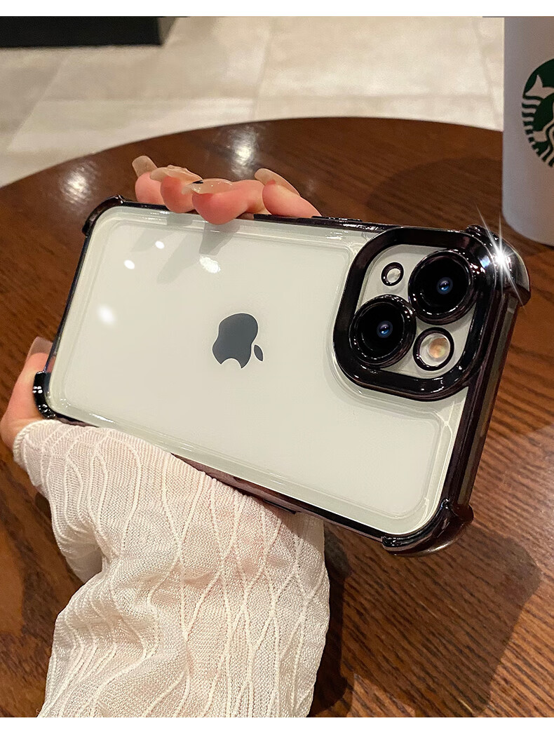 Чехол для iPhone 15 Mengxiangkejia, прозрачный, с полной защитой камеры, ультратонкий, противоударный, пылезащитный, антиотпечатки, простой дизайн для мужчин и женщин, титановый серый