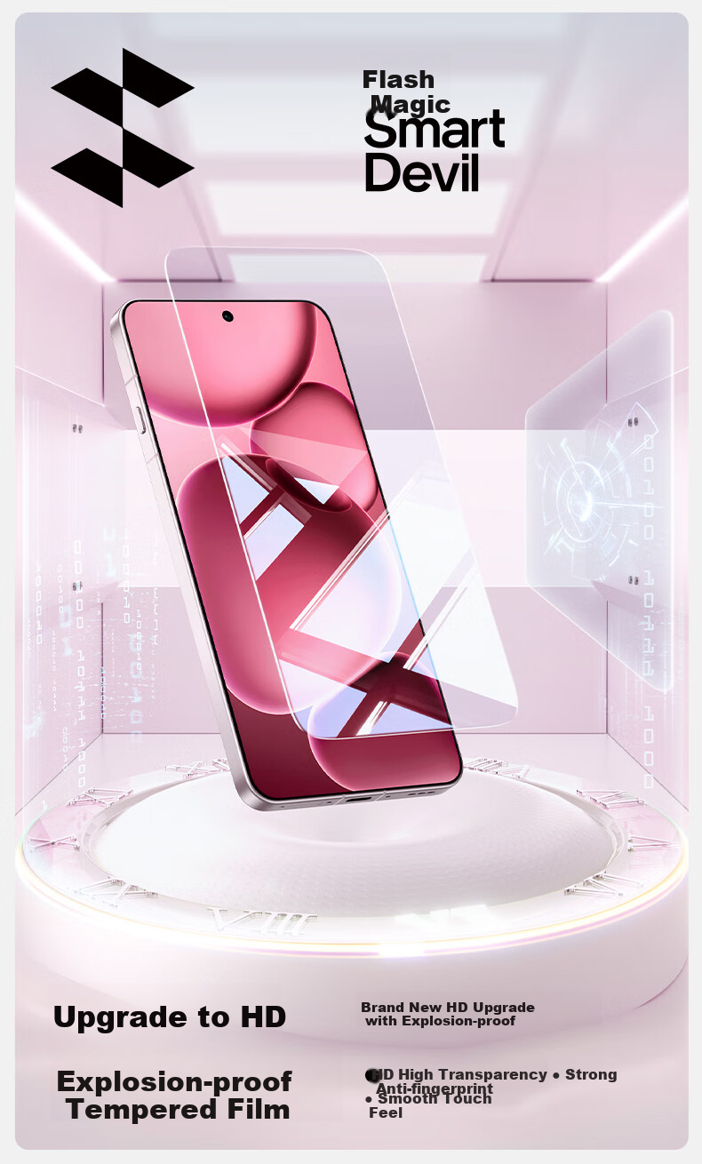 Защитное стекло Shanmo для OPPO Find X8 Ultra, противоударное, антибликовое, с защитой от отпечатков пальцев, гладкое, 2 шт.