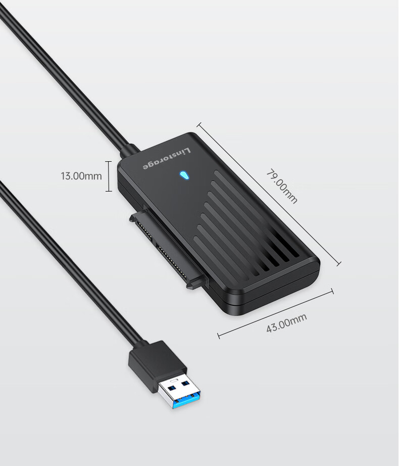 Кабель-адаптер LINSTORAGE USB 3.0 на SATA 3.0 для подключения жестких дисков 2.5/3.5 дюйма, SSD, оптических приводов, 60 см