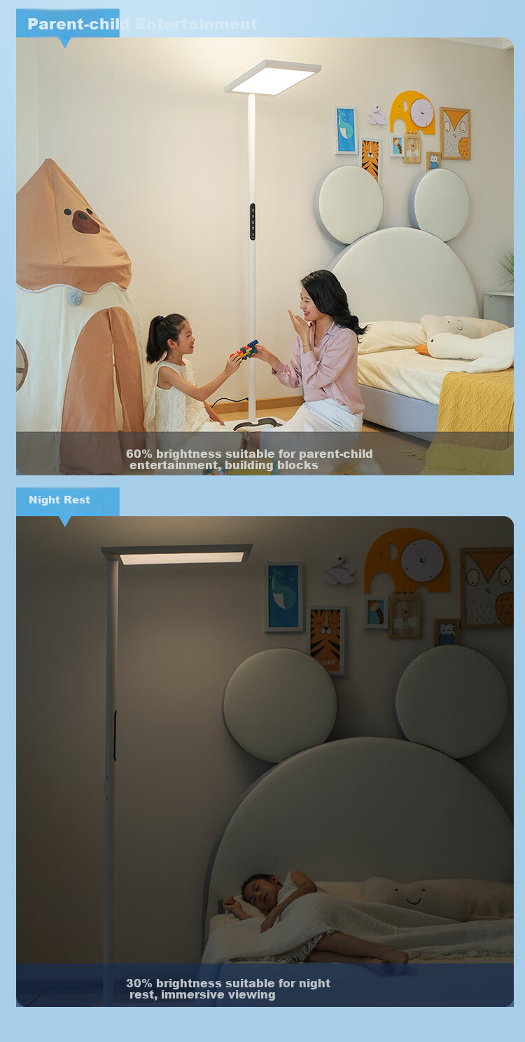 Напольная лампа NVC Future Light L7 для чтения и учебы, полноспектральная, большая, для дома и студентов