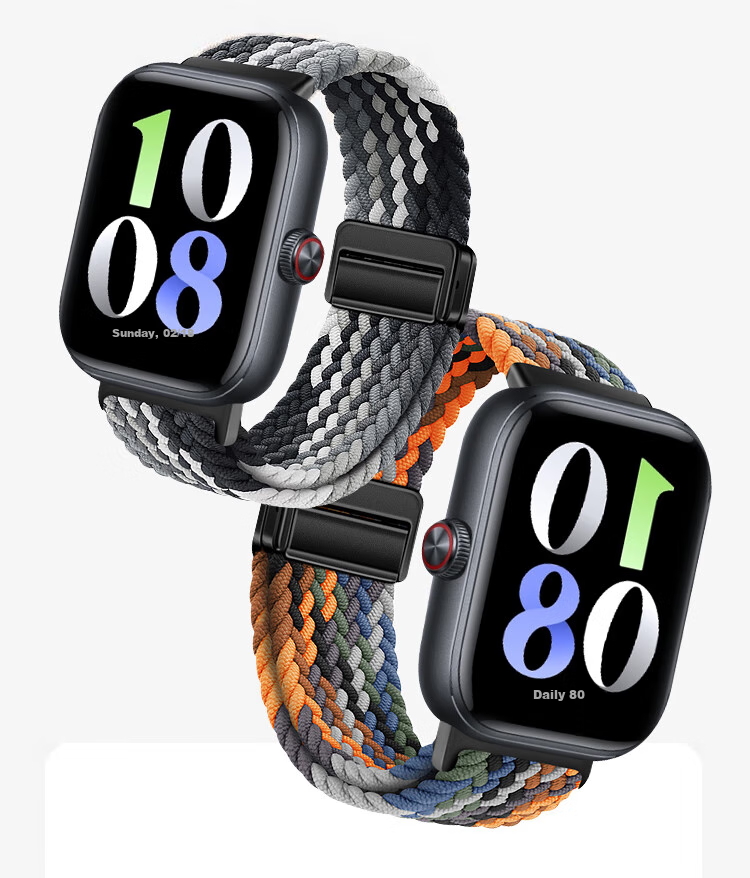 Ремешок Smorss Magnetic Woven Nylon для Vivo Watch GT, Iqoo Watch GT, унисекс, черный и шоколадный