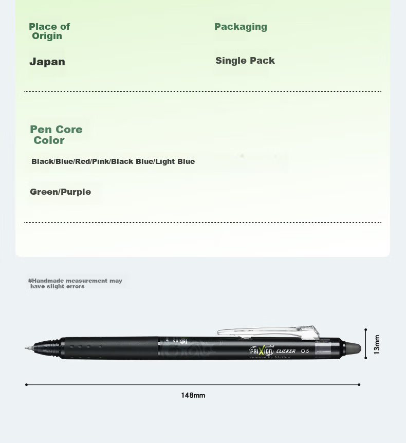 PILOT Retractable Erasable Gel Pen 0.5mm, розовый, 12 шт.