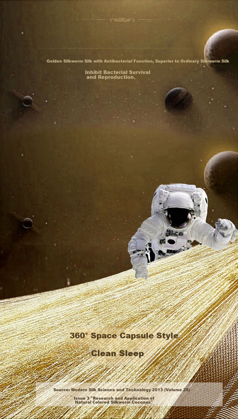 Одеяло FUANNA 100% натуральный шелк, зимнее, 203*229 см, 2.9 кг, золотой