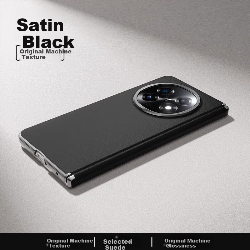 Чехол Ekakashop для OPPO Find N5, складной, из натуральной кожи, с защитой от падений, бизнес-стиль
