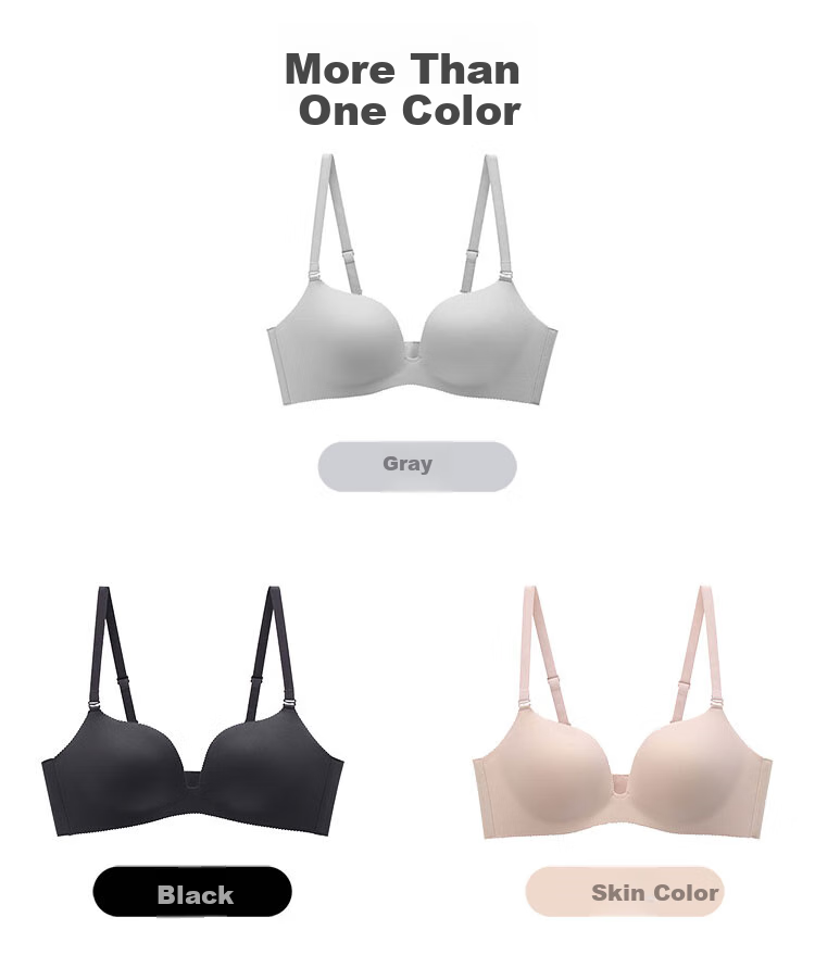 Бюстгальтер Maniform Smooth Seamless Push-Up Bra, бесшовный, с мягкими чашками, без косточек, для маленькой груди, размер 75C, цвет телесный