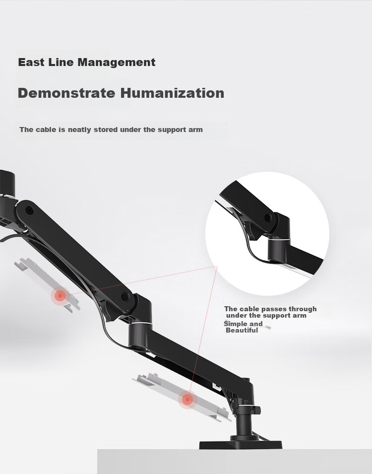 Кронштейн для монитора ERGOTRON LX PRO, регулируемый по высоте, механический кронштейн, матовый черный