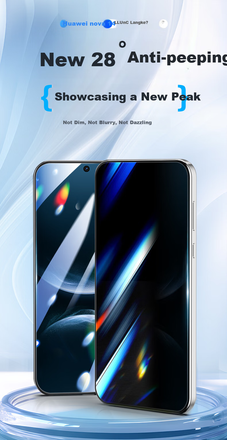 Защитное стекло LLUNC для Huawei Nova 14 / Energy Edition, противоударное, противоотпечатки, антибликовое, 2 шт.