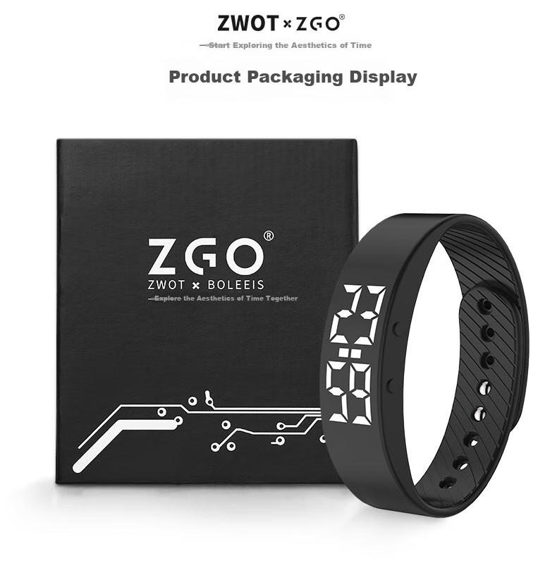 Умный браслет ZGO для студентов, с будильником, беззвучный для общежития, таймер для бега и фитнеса, спортивные электронные часы, модель 660X