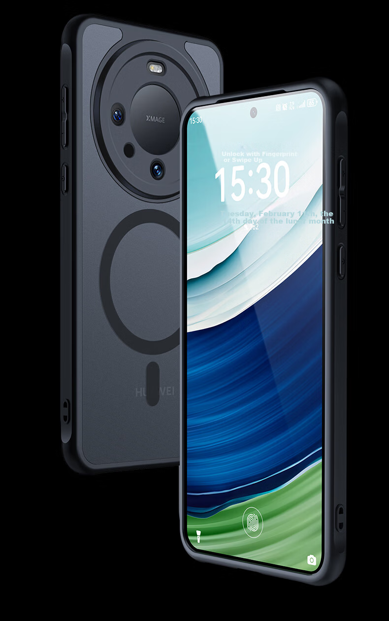 Защитный чехол NEYAA для Huawei Mate60, ультратонкий, с полной защитой объектива, с магнитной зарядкой MagSafe, полупрозрачный, матовый, противоударный, простой дизайн