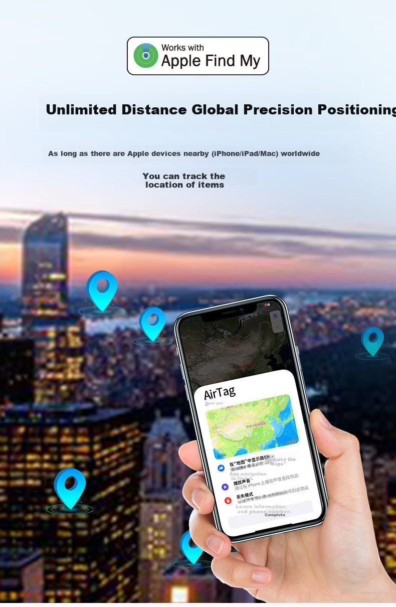 GDGO AirTag Tracker Anti-Loss Device для пожилых, детей, домашних животных, электровелосипедов, брелоков, рюкзаков, кошек, собак, трекер для домашних животных