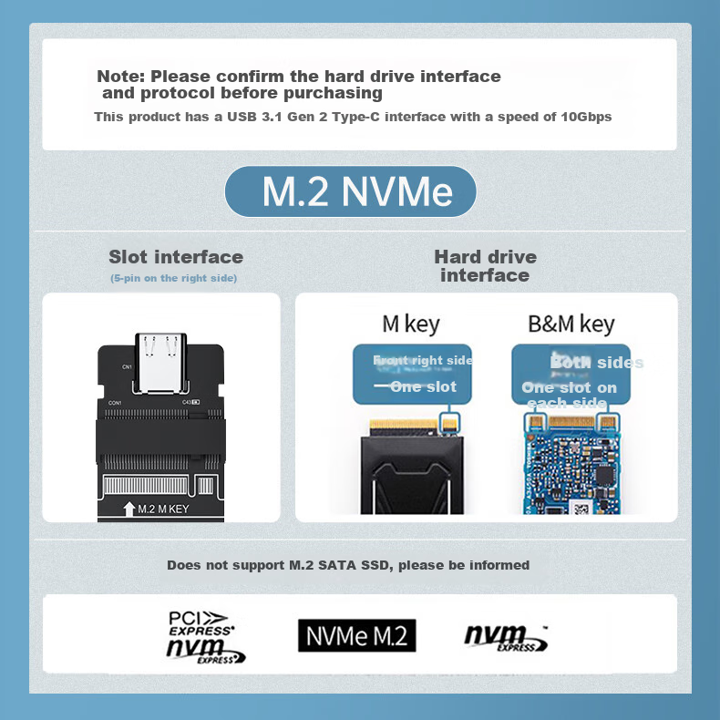 Корпус для M.2 SSD с копированием