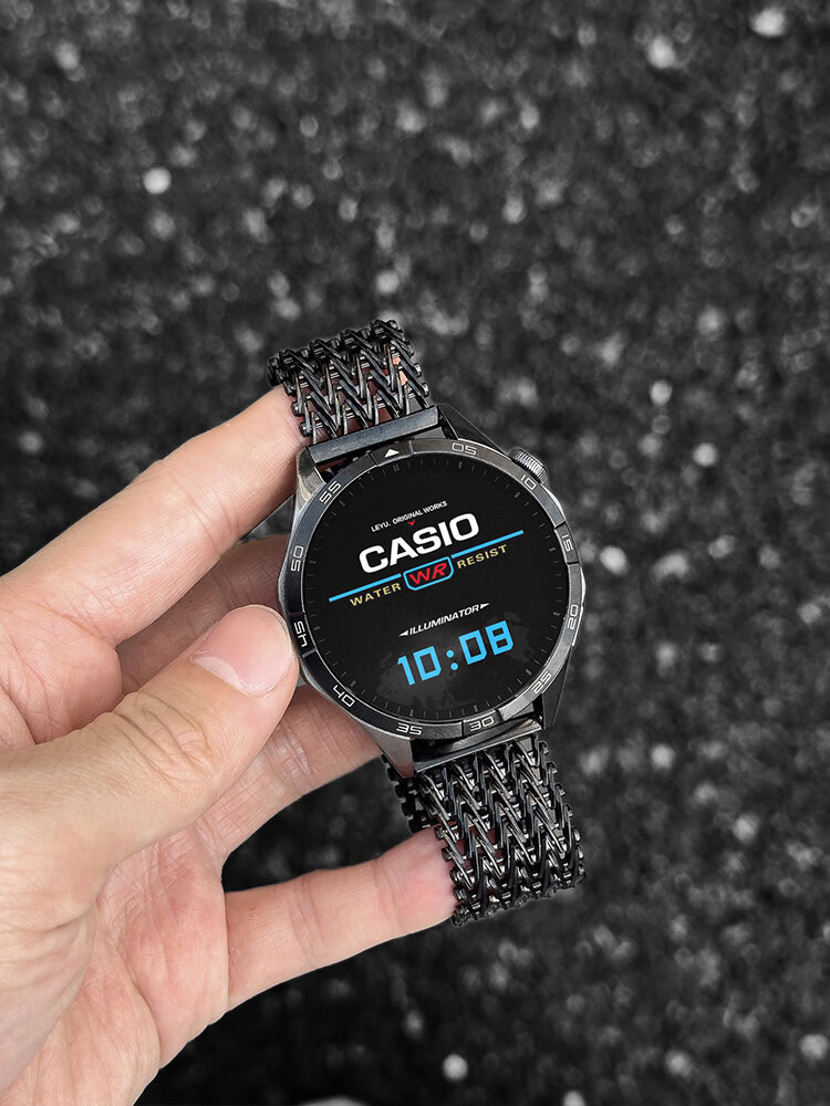 Ремешок XUANDAI для Huawei Watch 5, металлический, магнитный, унисекс, серебристый, 22 мм