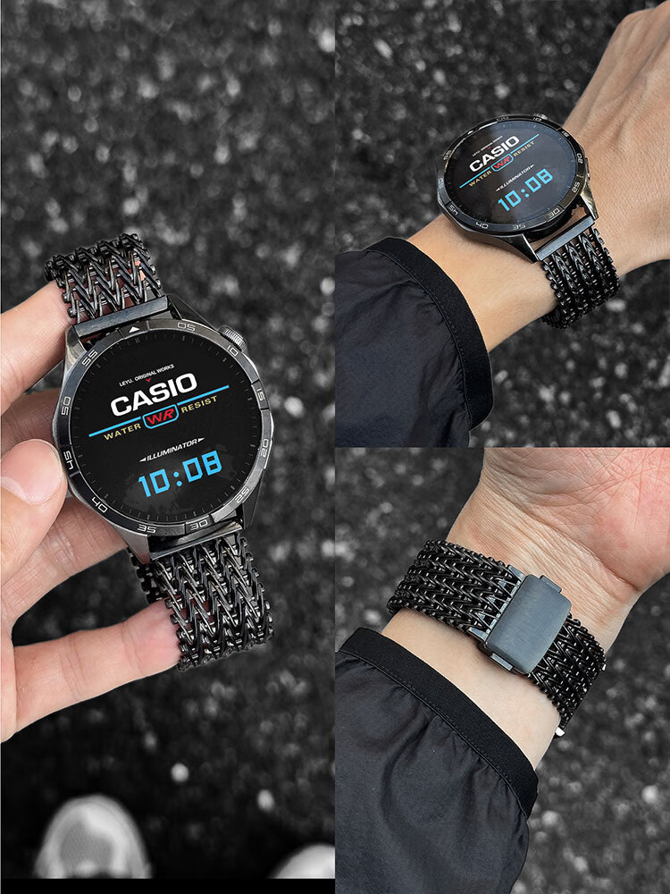 Ремешок XUANDAI для Huawei Watch 5, металлический, магнитный, унисекс, серебристый, 22 мм