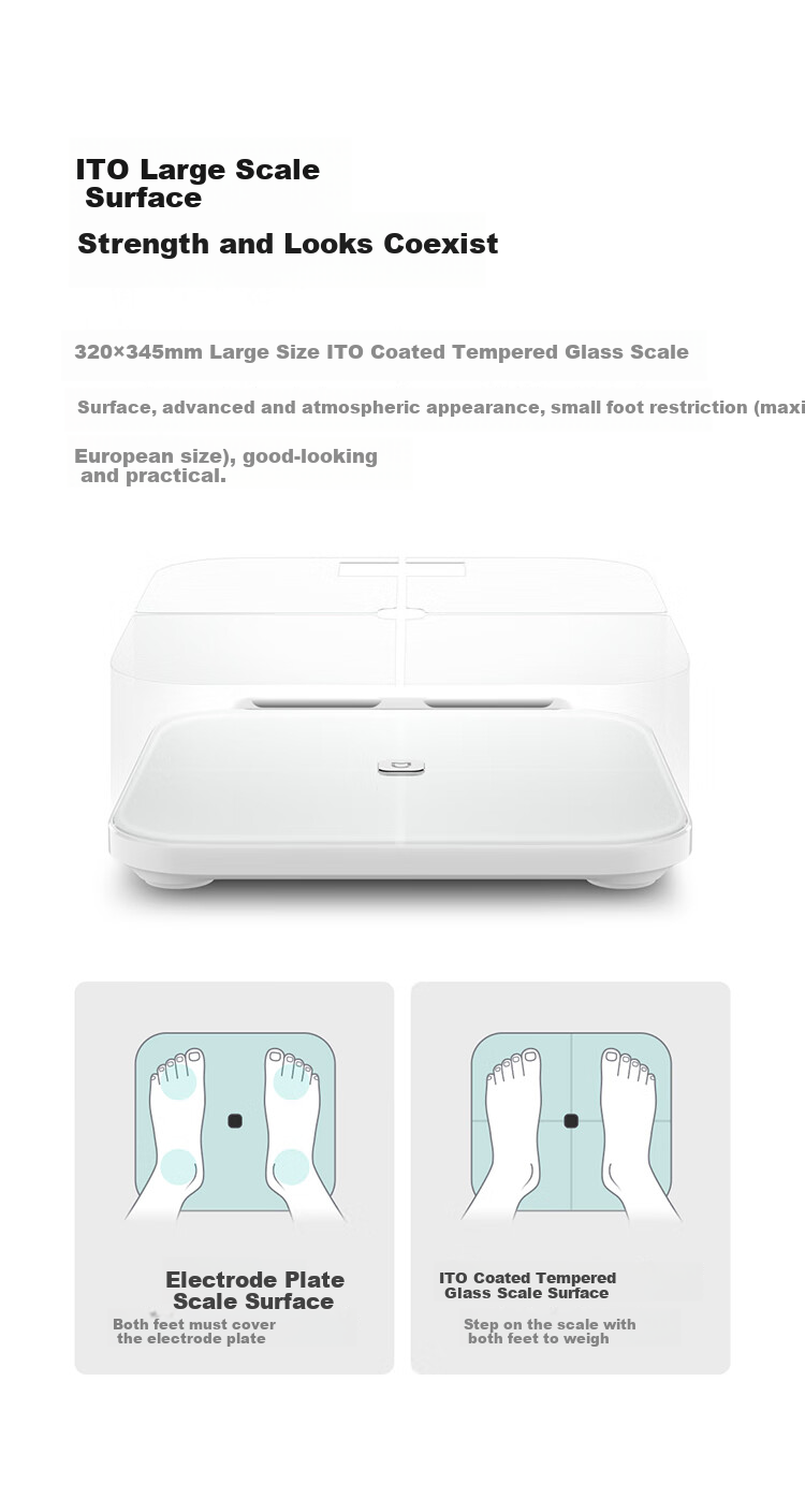 Умные весы Xiaomi Mijia S800 для анализа состава тела, с точным определением жира, Bluetooth, управление весом, для дома