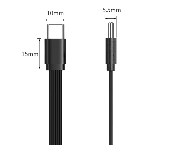 Кабель JUXIN Type-C, 1 метр, черный, для быстрой зарядки PD 65W, прямой разъем