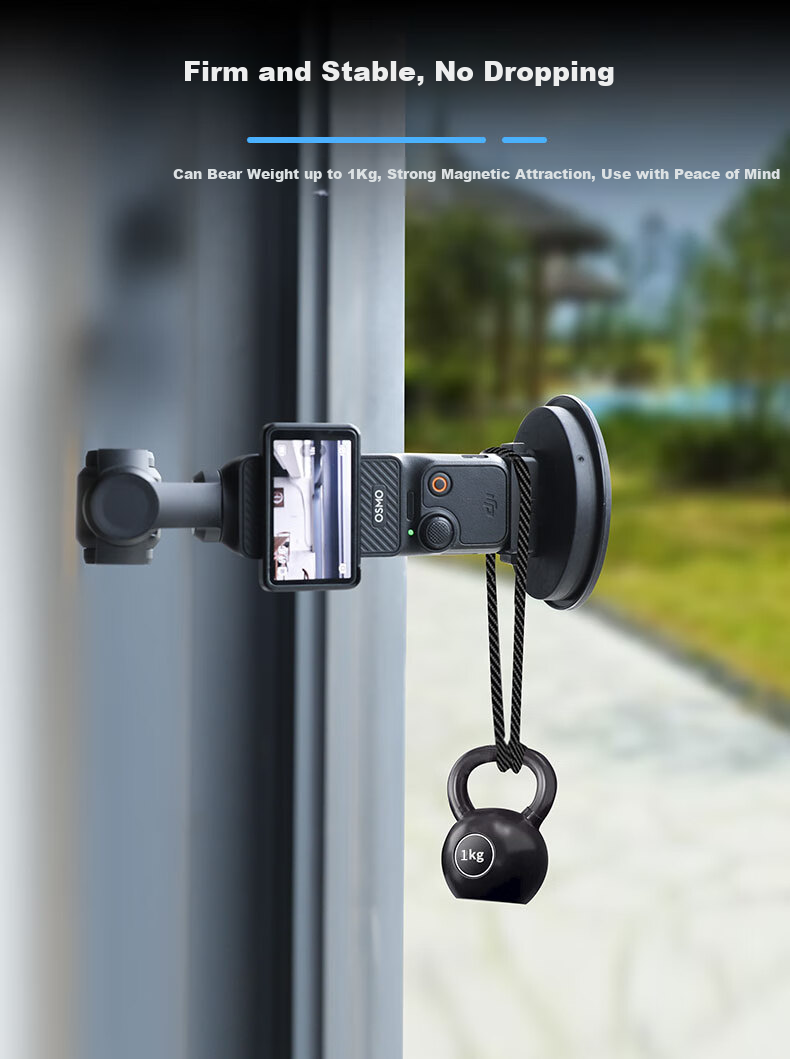 Автомобильный магнитный держатель Qiyè для DJI Pocket 3, быстросъемное основание, совместимое с камерой DJI Pocket 3
