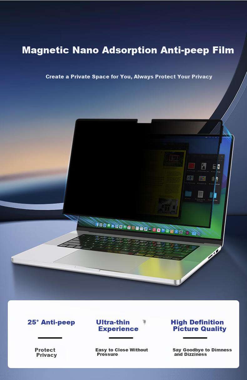 Защитная пленка Mofawu для MacBook Air 13.6 дюймов, антибликовая, антишпионская, HD