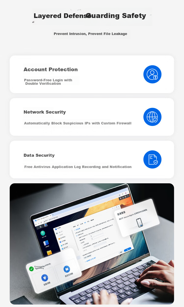 Сетевое хранилище Synology DS225+, четырехъядерный процессор, два отсека для жестких дисков, командная работа, частное облако, обмен файлами и резервное копирование