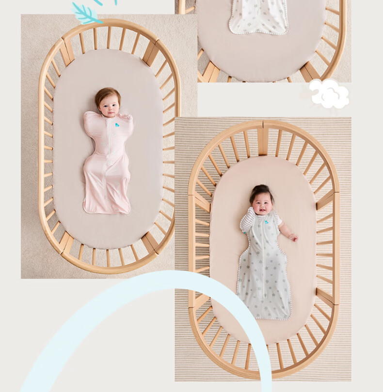 Детский спальный мешок LOVE TO DREAM, антистартовый, легкий, тонкий хлопок, для весны и лета, для новорожденных, с защитой от вытягивания