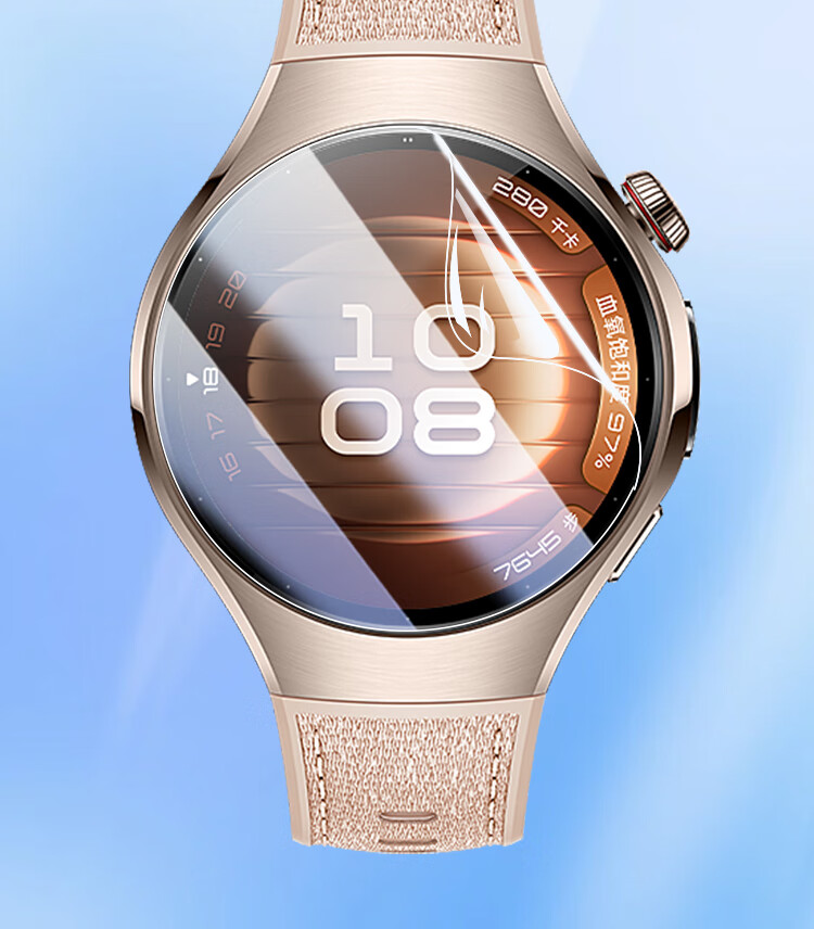 ESCASE Защитная пленка для экрана Huawei Watch 5, гидрогелевая, полноэкранное покрытие, HD Clear, ударопрочная, устойчивая к отпечаткам пальцев, 42 мм, 2 шт.